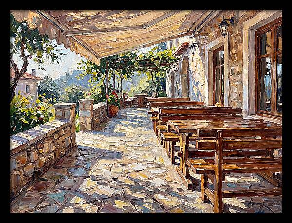 Outdoor Seating Under Sunlight
