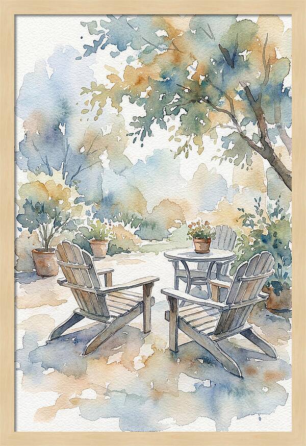 Outdoor Serenity In Watercolor