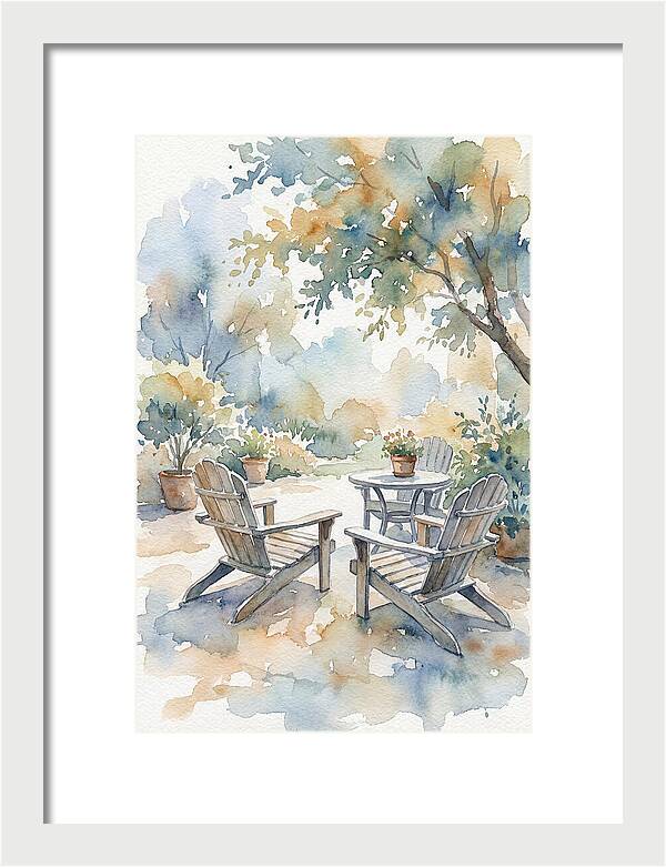 Outdoor Serenity In Watercolor