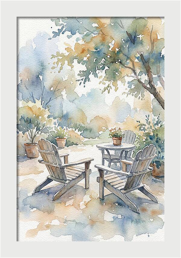 Outdoor Serenity In Watercolor