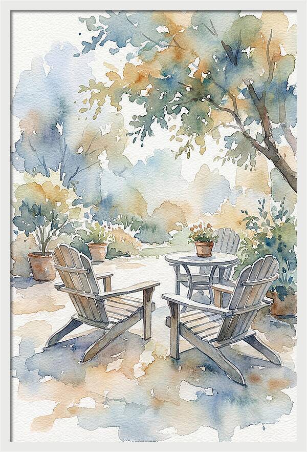 Outdoor Serenity In Watercolor