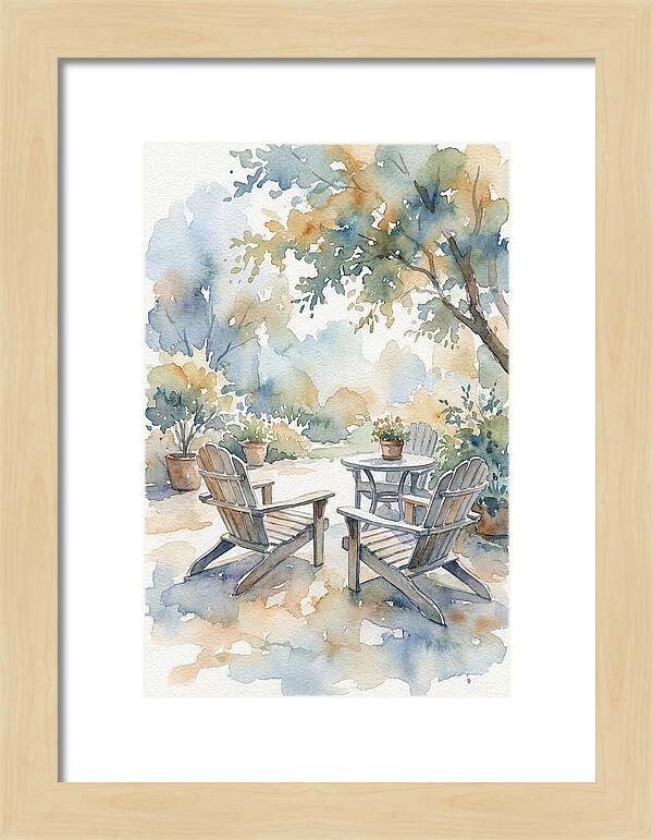 Outdoor Serenity In Watercolor