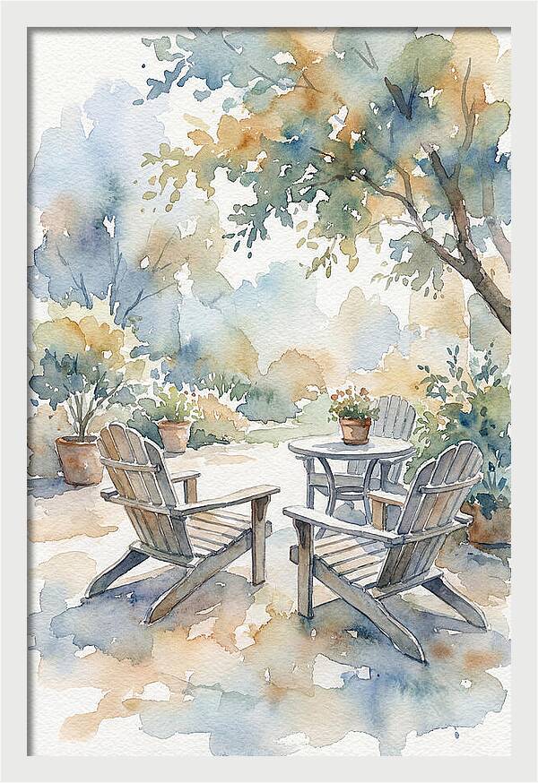 Outdoor Serenity In Watercolor