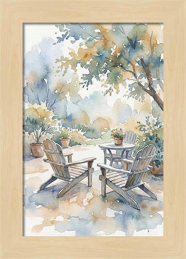 Outdoor Serenity In Watercolor