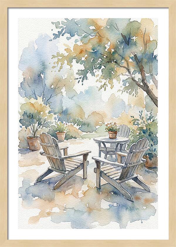 Outdoor Serenity In Watercolor