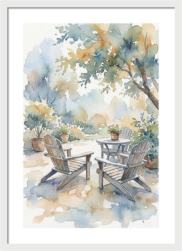 Outdoor Serenity In Watercolor