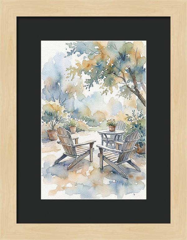 Outdoor Serenity In Watercolor