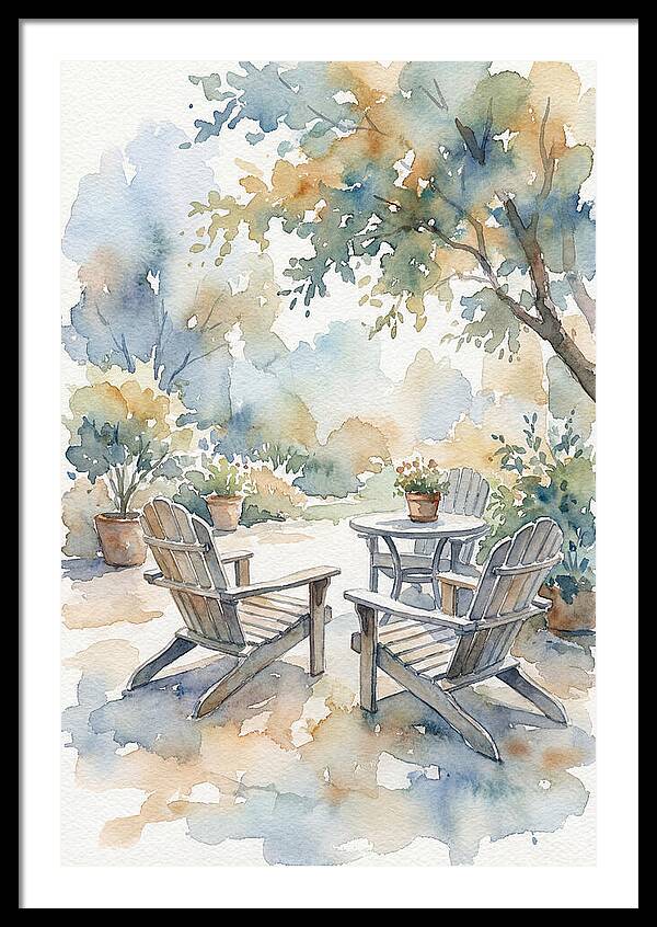 Outdoor Serenity In Watercolor