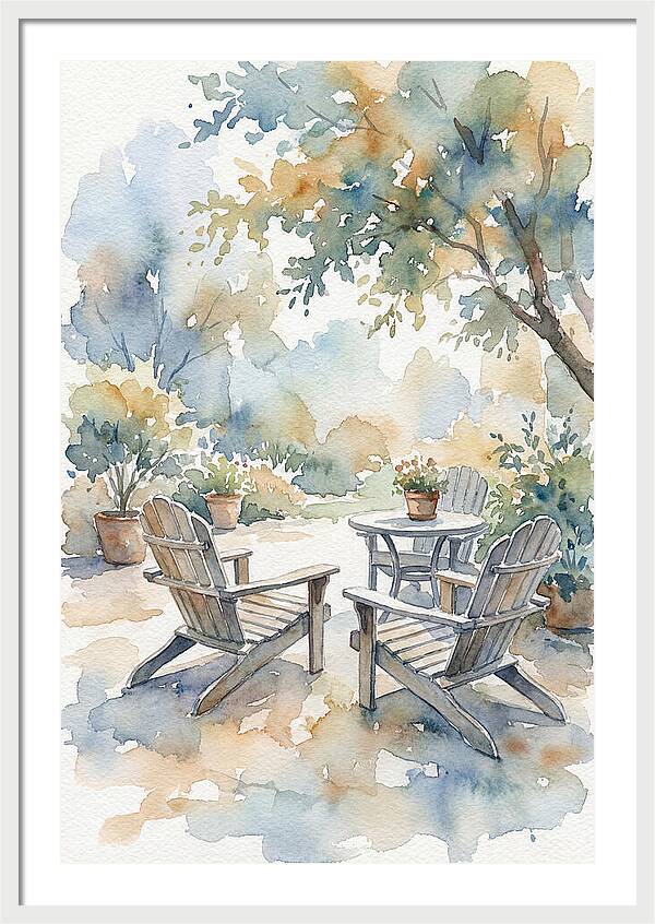 Outdoor Serenity In Watercolor