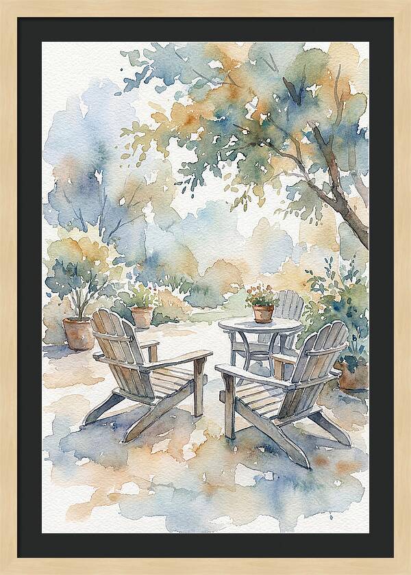Outdoor Serenity In Watercolor