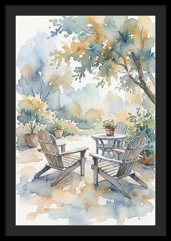 Outdoor Serenity In Watercolor