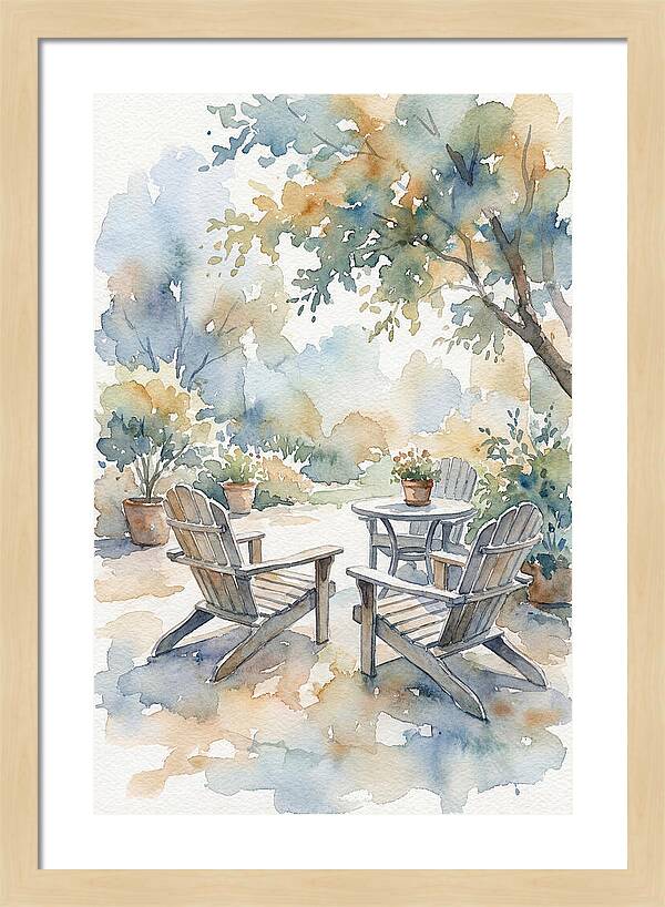 Outdoor Serenity In Watercolor