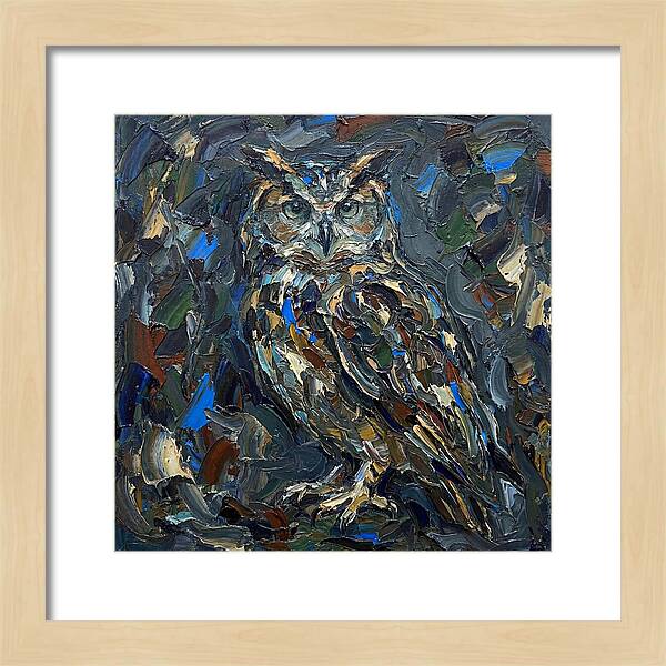 Owl In Palette Knife Style