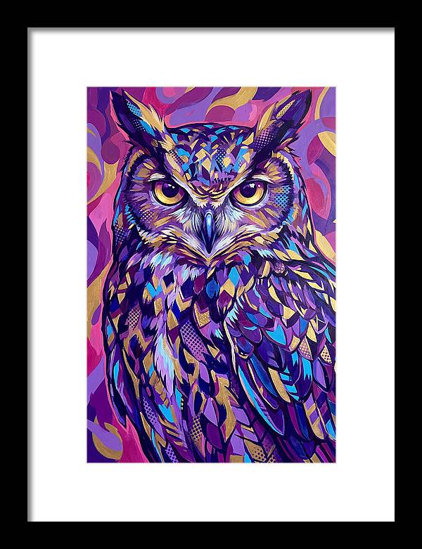 Owl In Vibrant Colors
