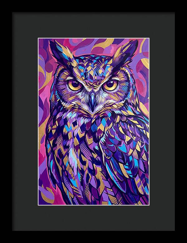 Owl In Vibrant Colors