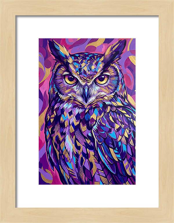Owl In Vibrant Colors