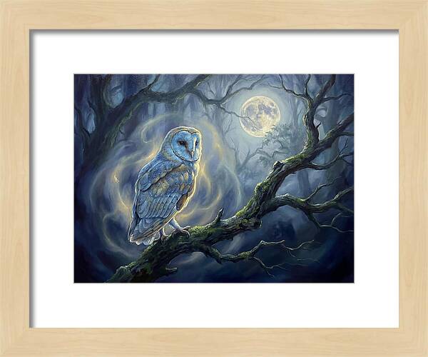Owl Under Moonlight