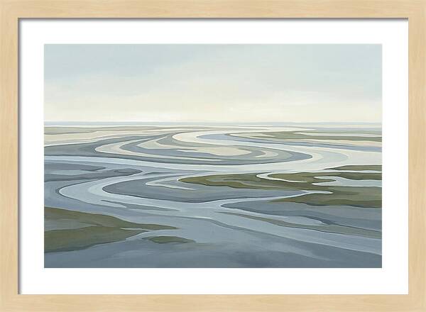 Oyster Beds At Low Tide