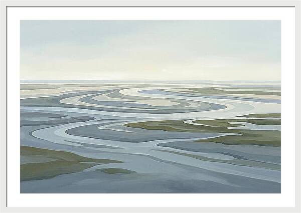 Oyster Beds At Low Tide