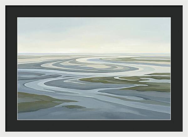Oyster Beds At Low Tide