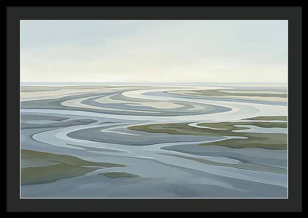Oyster Beds At Low Tide