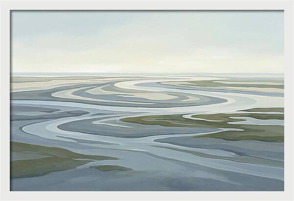 Oyster Beds At Low Tide