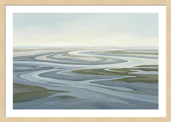Oyster Beds At Low Tide
