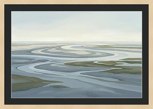Oyster Beds At Low Tide