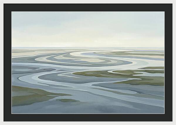 Oyster Beds At Low Tide