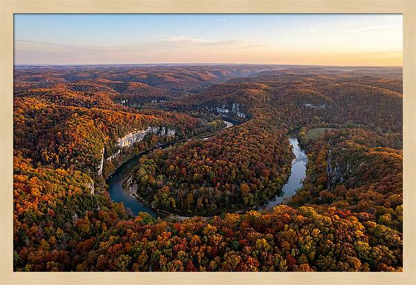 Ozark Mountains From Above