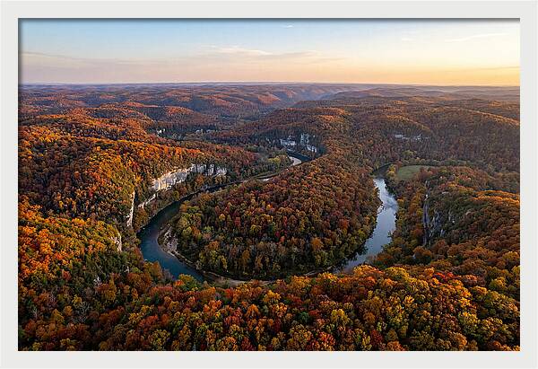 Ozark Mountains From Above