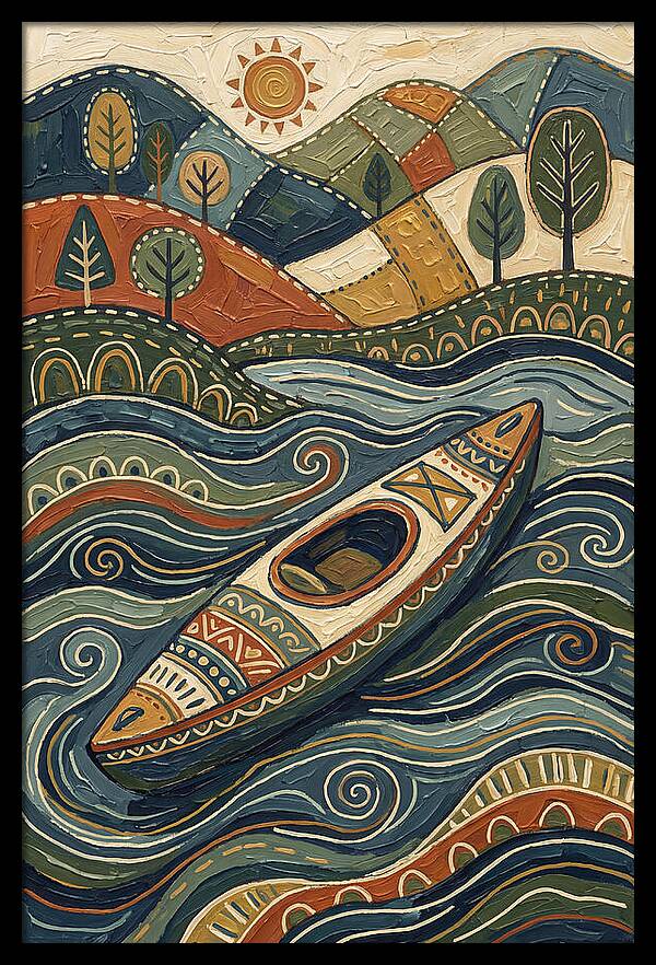 Paddling Through Lush Vistas