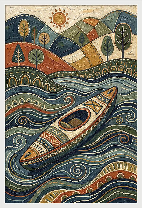 Paddling Through Lush Vistas