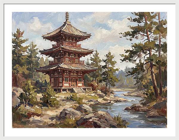 Pagoda Amidst Nature