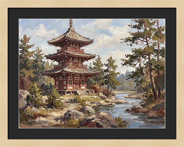 Pagoda Amidst Nature