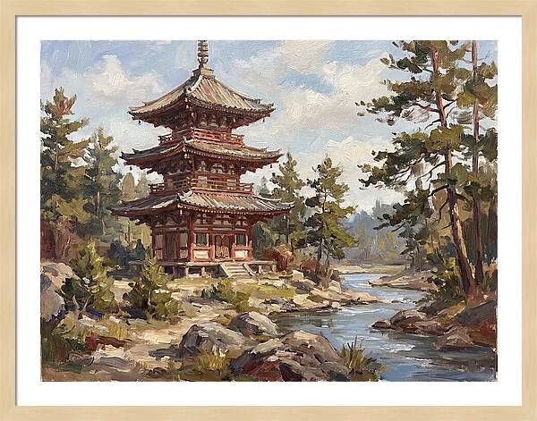 Pagoda Amidst Nature