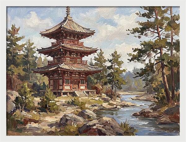 Pagoda Amidst Nature