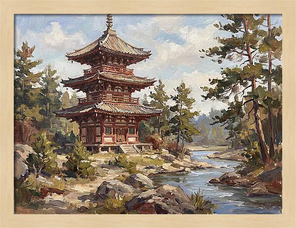 Pagoda Amidst Nature
