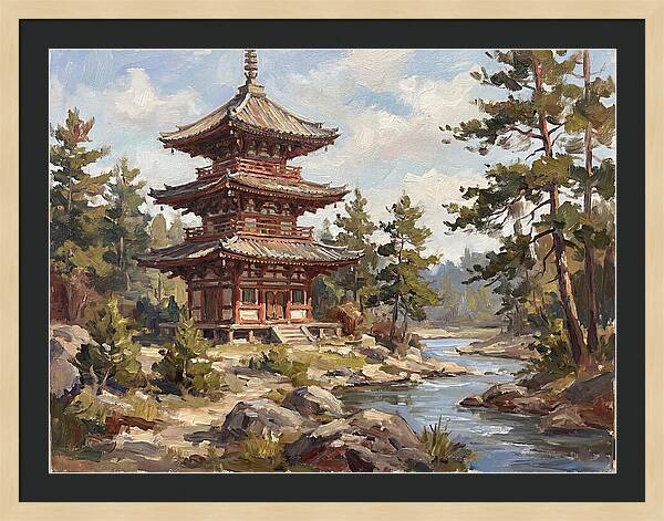 Pagoda Amidst Nature