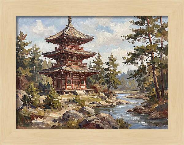 Pagoda Amidst Nature