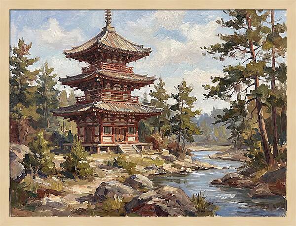 Pagoda Amidst Nature