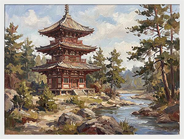 Pagoda Amidst Nature