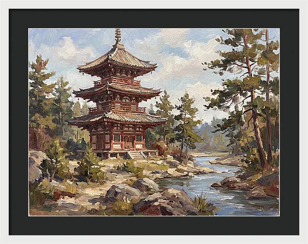 Pagoda Amidst Nature