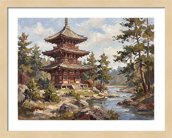 Pagoda Amidst Nature