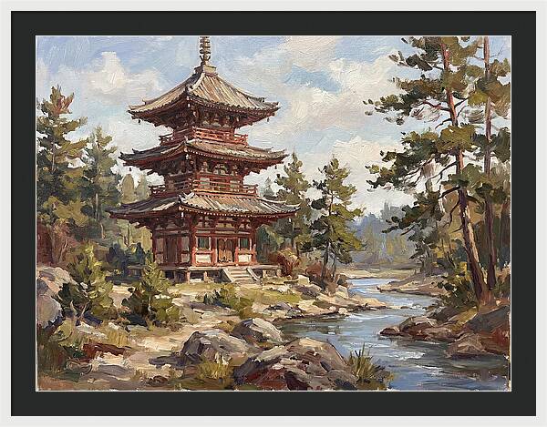 Pagoda Amidst Nature