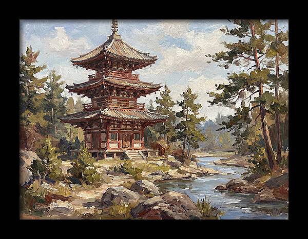 Pagoda Amidst Nature
