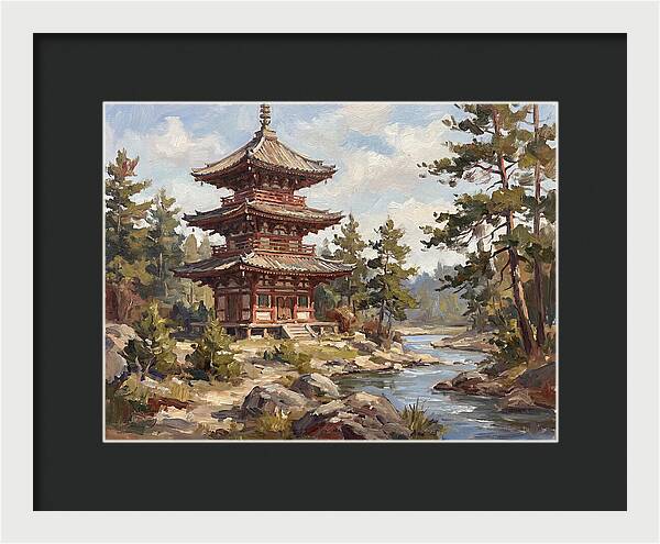 Pagoda Amidst Nature