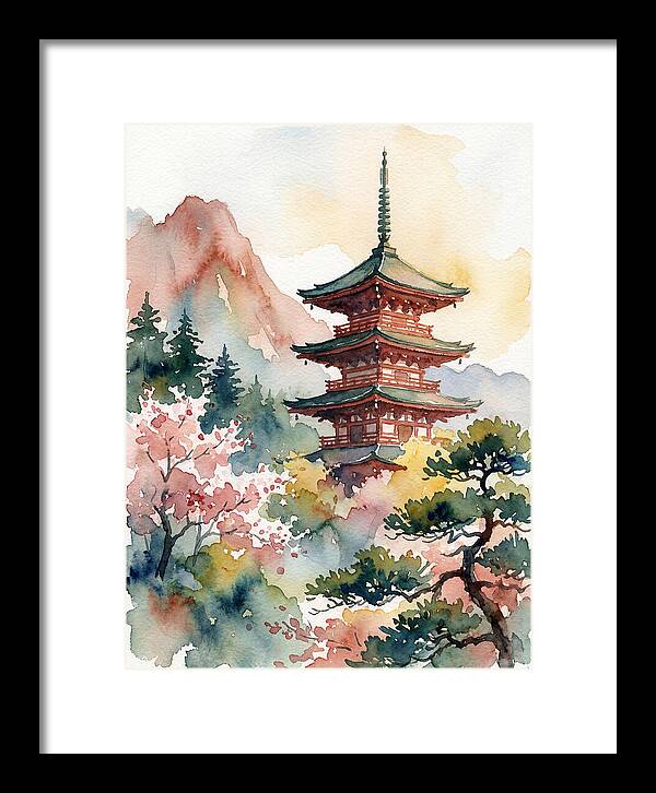 Pagoda Amidst Natures Beauty