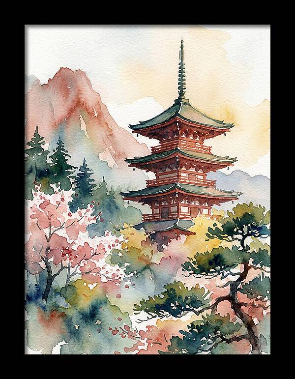 Pagoda Amidst Natures Beauty