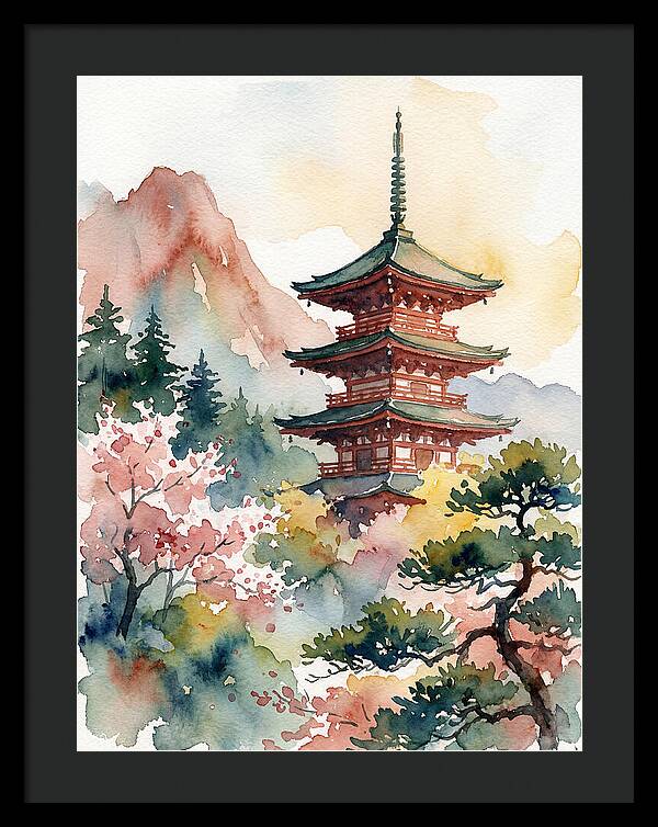 Pagoda Amidst Natures Beauty